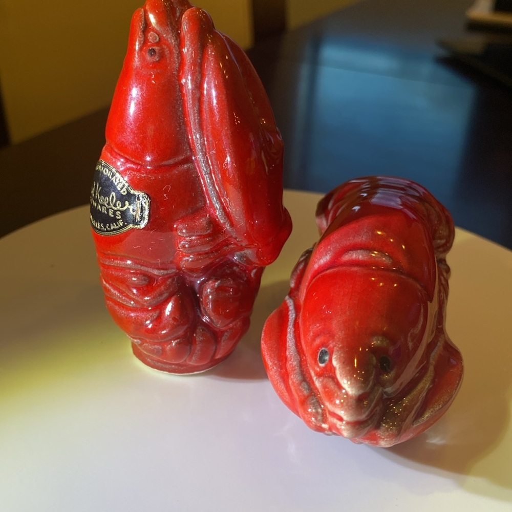Vintage Brad Keeler of California pottery, Lobsterware Salt and Pepper Shakers - Picture 14 of 14